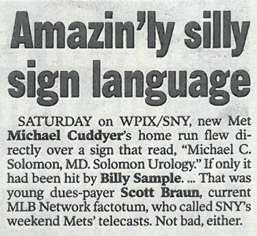 New York Post Clipping