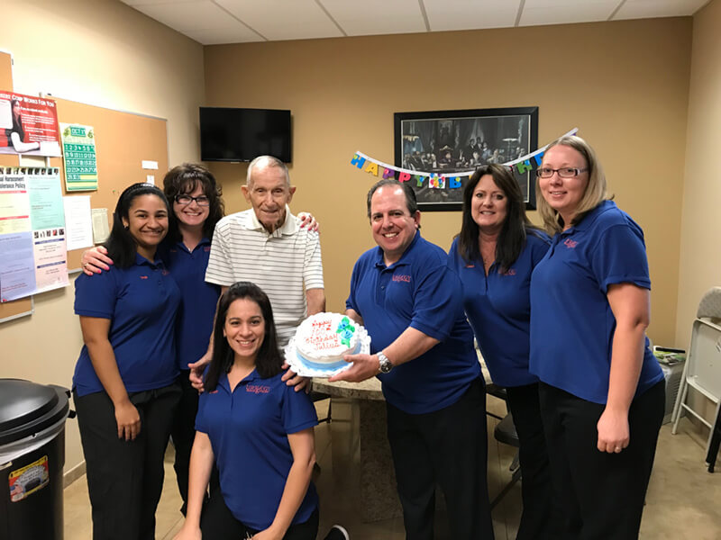 Dr. Solomon Celebrates 100th Birthday with Patient